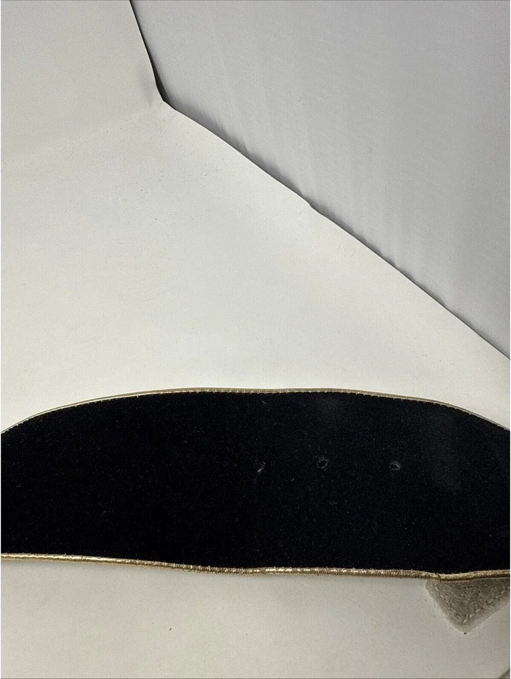 Vintage Avignon Gold Buckle Black Belt